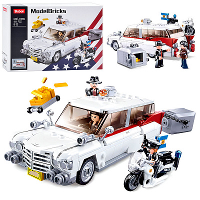 Игрушка-конструктор Sluban Model Bricks Машинка M38-B1099