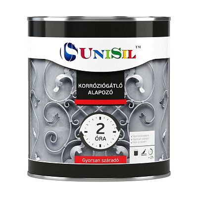 Грунт UniSil 2 в 1 экспресс Korroziogatlo Alapozo серый мат 0,75л