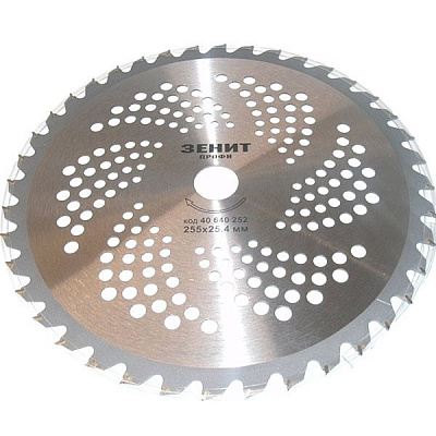 Диск Зенит Профи для садового триммера 40 ТВС