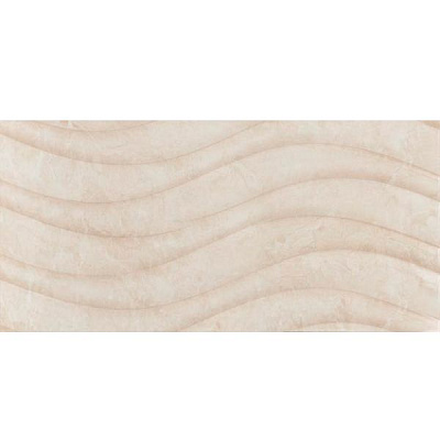 Плитка Карпатская керамика Глория бейге волна 250х750 мм