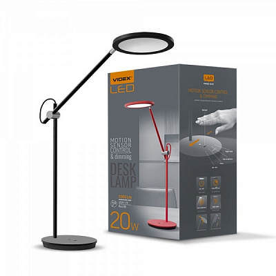 Настольная лампа Videx LED VL-TF15B 20 Вт черный 26432 