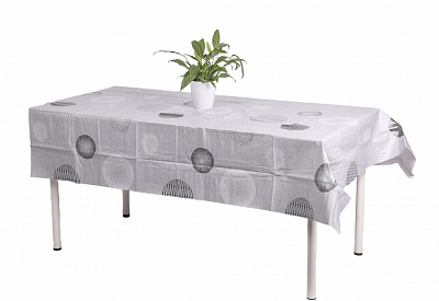 Скатерть Dots and circles 140x240 см серый UP! (Underprice)