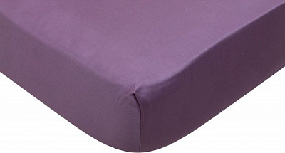 Простынь на резинке Solid 200x200 см фиолетовыйфиолетовый Luna 