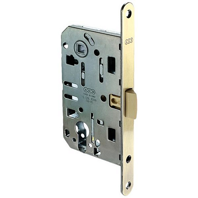 Дверний замок міжкімнатний AGB B011025012 Mediana Evolution PZ96 антична латунь