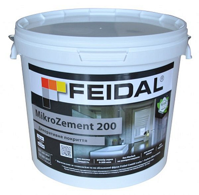 Декоративная штукатурка Feidal MikroZement 200 16 кг белый