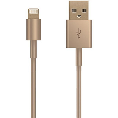 Кабель Luxe Cube Litghtning to USB gold
