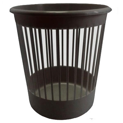 Корзина офисная для бумаги Arnika 10 л пластиковая коричневая 82067 коричневый