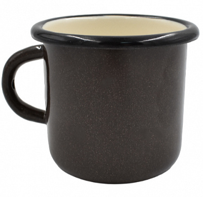 Кухоль 0,4 л емаль коричневий Idilia