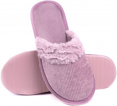 Капці домашні Twins HS-OZ з хутряним виворотом р. 36/37 рожевий