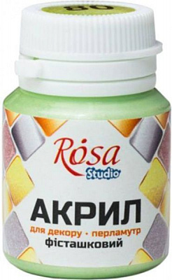 Фарба акрилова 80 Фісташкова перламутрова 20 мл Rosa Studio