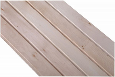 Вагонка деревянная 1с липовая цельная 15x85x1500 мм (уп. 5 шт.)