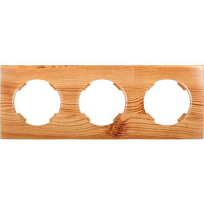 Рамка тримісна HausMark Bela горизонтальна вільха SNG-FRP.RD20G3-4/Alder