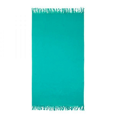 Рушник пляжний Plain з бахромою 90x160 см зелений
