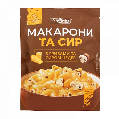Вермішель ТМ Pripravka з грибами та сиром Чедер, 150 г