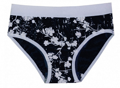 Трусы для девочек KOSTA р.146–152 айвори черный 2041-2 