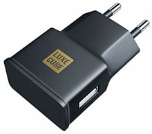 Мережевий зарядний пристрій Luxe Cube 2.1А чорний