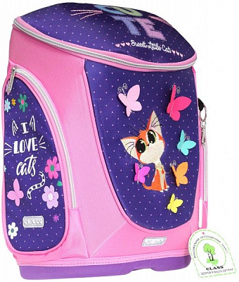 Ранец школьный CLASS SchoolCase Черепашка Cute Cat 38x27x18 см 9955