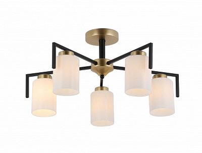 Люстра потолочная Blitz 5x60 Вт E27 черный/золото 8250-45 