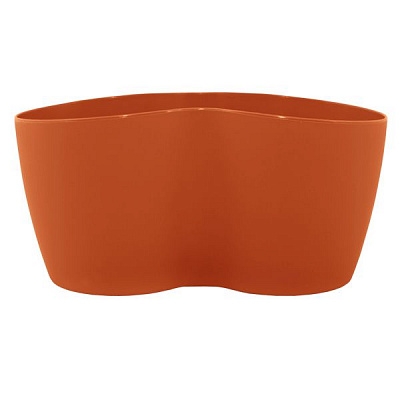 Горшок пластиковый Алеана Кактусник на 3 растения фигурный 1,1л терракот (113053) 