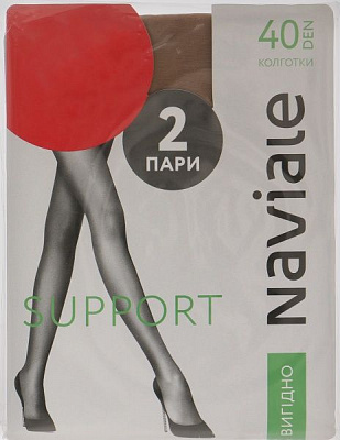 Колготки NAVIALE 1003 SUPPORT 2 пары 40 den 3 naturale р. 3 натуральний