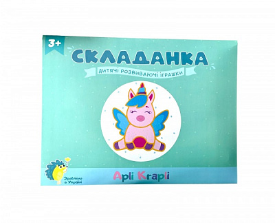 Пазл-мозаїка Apli Krapli Складанка Єдиноріг СК-02