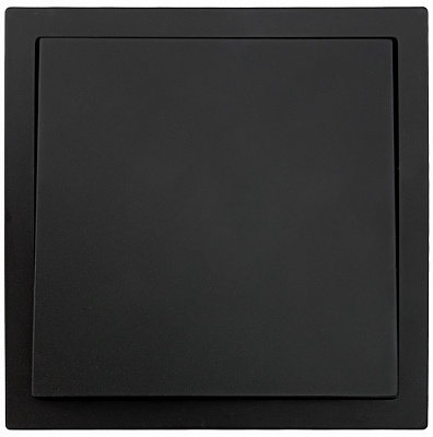 Механизм выключателя одноклавишный HausMark Juna без подсветки черный матовый 7041-1788U2-100QC