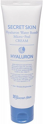 Крем день-ніч Secret Skin зволожуючий гіалуроновий з ефектом мікро-пілінгу SS-31 Water Bomb Micro-Peel Cream 70 г