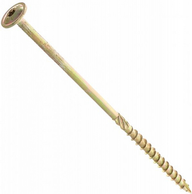 Шуруп конструкционный полукруглая головка 8x200 мм 1 шт. желтый цинк Expert Fix