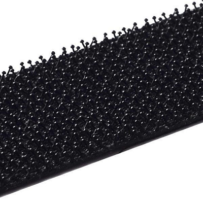 Лента-застежка самоклеющаяся HPX ZIP FIX грибок 20 мм черная