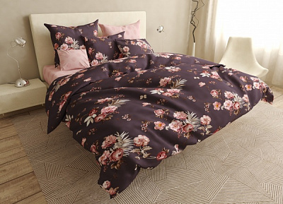 Комплект постельного белья 2,0 Pink Flowers розовый UP! (Underprice) 