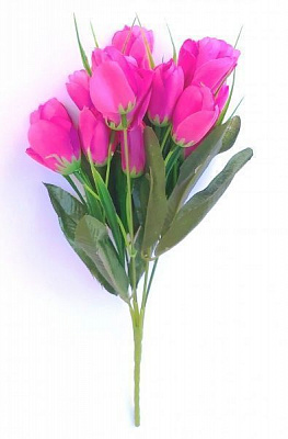 Букет із тюльпанів декоративних штучних 7333 Квіти від королеви