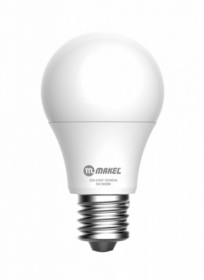Лампа світлодіодна Makel 5 Вт A60 матова E27 230 В 3000 К BC05.0W-0227D