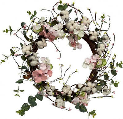 Декорация венок весенний 70см 18S3098H