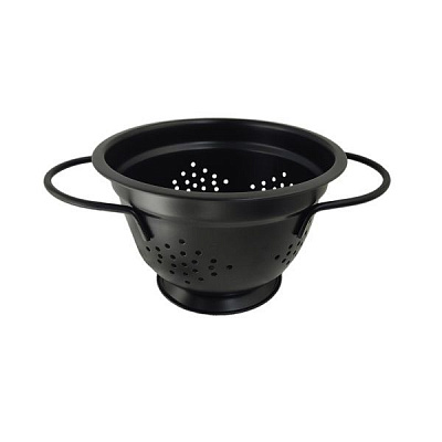 Дуршлаг с ручками 18 см черный 29815 Fackelmann