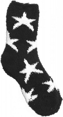 Шкарпетки La Nuit Home Старз р. універсальний чорний із білим