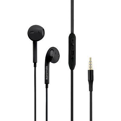 Навушники Promate gearPod-iS2 black (gearpod-is2.black)