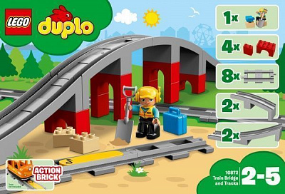 Конструктор LEGO Duplo Town Железнодорожный мост 10872