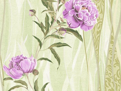 Обои бумажные Славянские обои KOLORIT Пиония 8131-04 0,53x10,05 м 