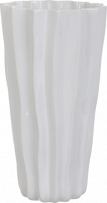 Ваза керамическая белый Тронхейм 15,5х30 см