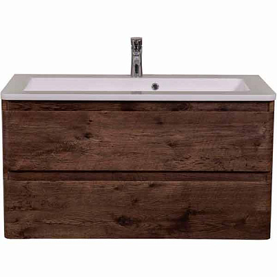 Тумба підвісна Aqua Rodos Акцент с умывальником Альфа 100 см