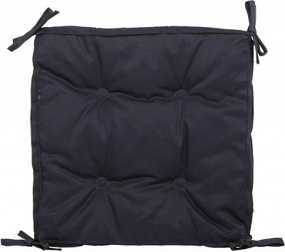 Подушка на стілець 40х40 см темно-серая LovSun