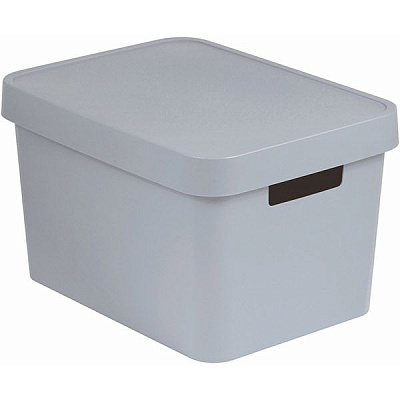 Коробка пластикова з кришкою Curver Infinity 229241 сіра 17 л