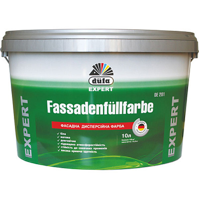 Фарба Dufa Fassadenfullfarbe DE 201 білий 10л