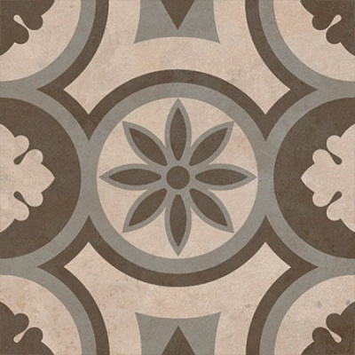 Декор для пола Golden Tile Aurora №1 flower Мокко 13F310 150х150 мм ректификат