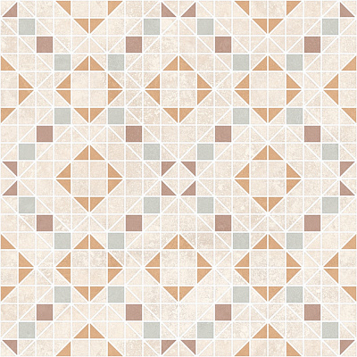 Плитка Allore Group Kompas Mosaic 20 F\DEC P NR Mat 47х47 см