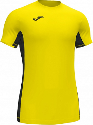 Футболка Joma SUPERLIGA T-SHIRT YELLOW-BLACK S/S 101469.901 р.L желтый