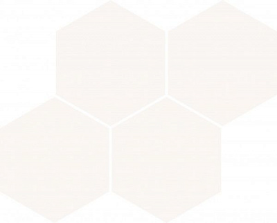 Плитка Konskie group Java Hexagon White Glossy Mosaic 21х26