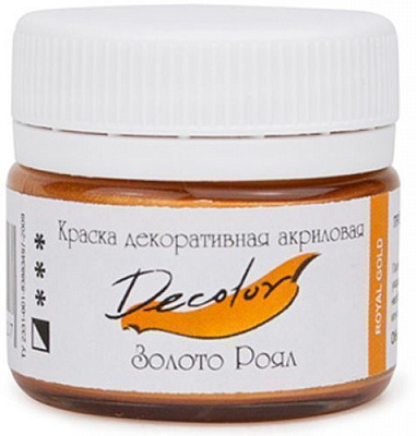 Акрил для декору Золото Роял 500 мл Деколор ТАИР