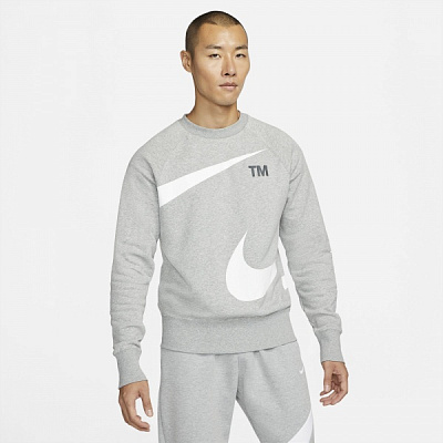 Світшот Nike M NSW SWOOSH SBB CREW DD5993-063 р. XL сірий