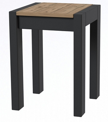 Табурет деревянный ViANT Крос Дерево (к-кт 2шт) дуб тахо / венге темный 